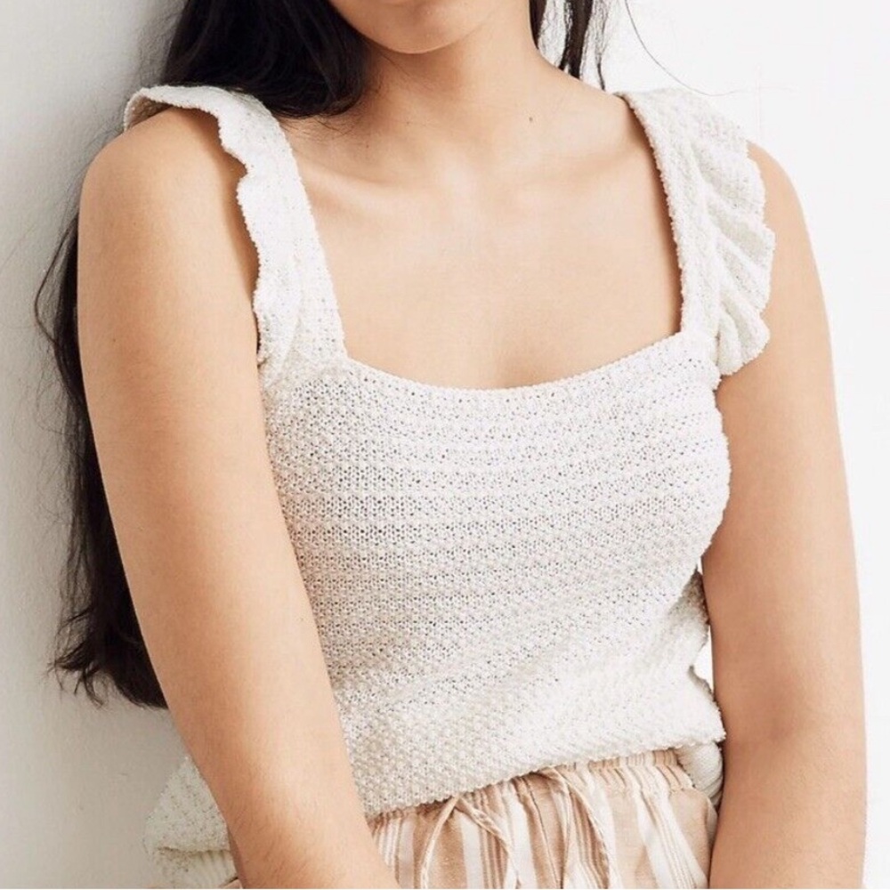 Madewell knit sweater tank top size medium